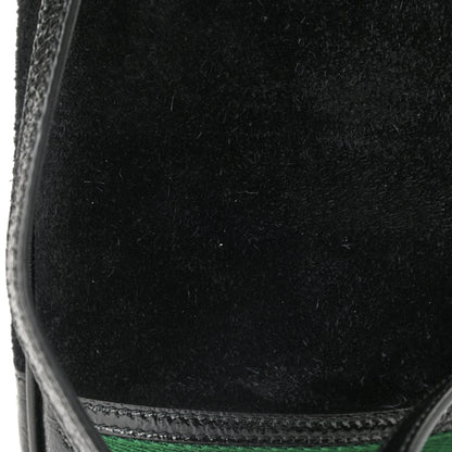 Gucci Suede Patent Web Small Ophidia Bucket Bag Black 11 of 12
