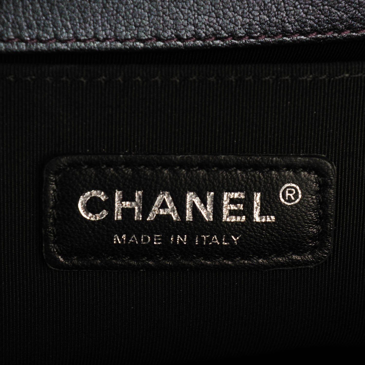 Chanel Iridescent Goatskin Quilted Medium Boy Flap Purple 6 of 8