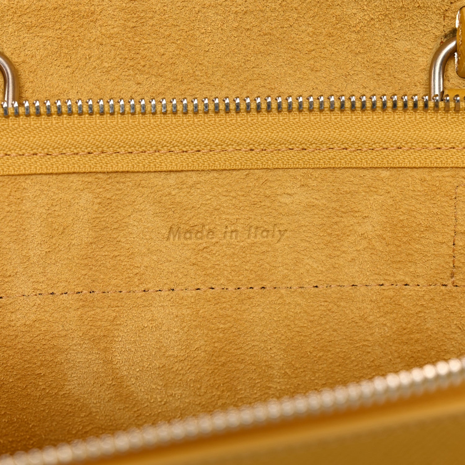 Celine Grained Calfskin Nano Belt Bag Sunflower 7 of 9