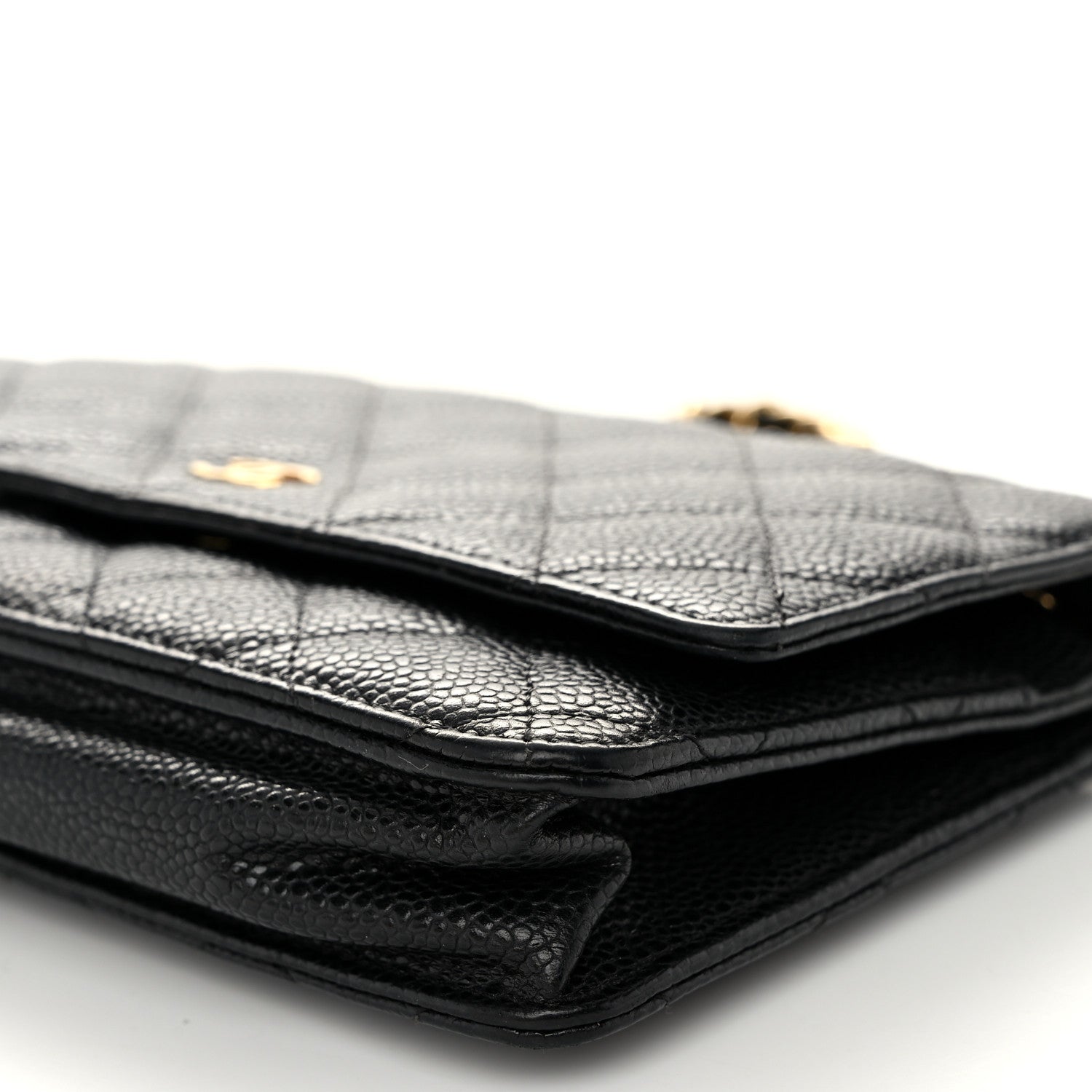 Chanel Caviar Quilted Wallet on Chain WOC Black 11 of 12