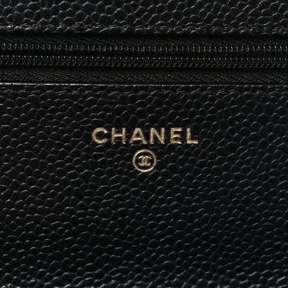 Chanel Caviar Quilted Wallet on Chain WOC Black 6 of 12
