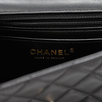 Chanel Lambskin Quilted Mini Rectangular Flap Black 6 of 11