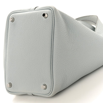 Hermes Taurillon Clemence Picotin Lock 18 PM Bleu Pale 7 of 7