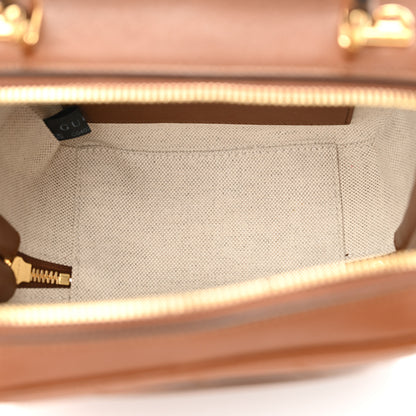 Gucci Sakai Be Green Calfskin Diagonal Stitched Blondie Top Handle Bag Cuir 5 of 11