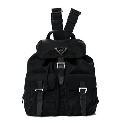Prada Tessuto Nylon Saffiano Small Backpack Black 1 of 6