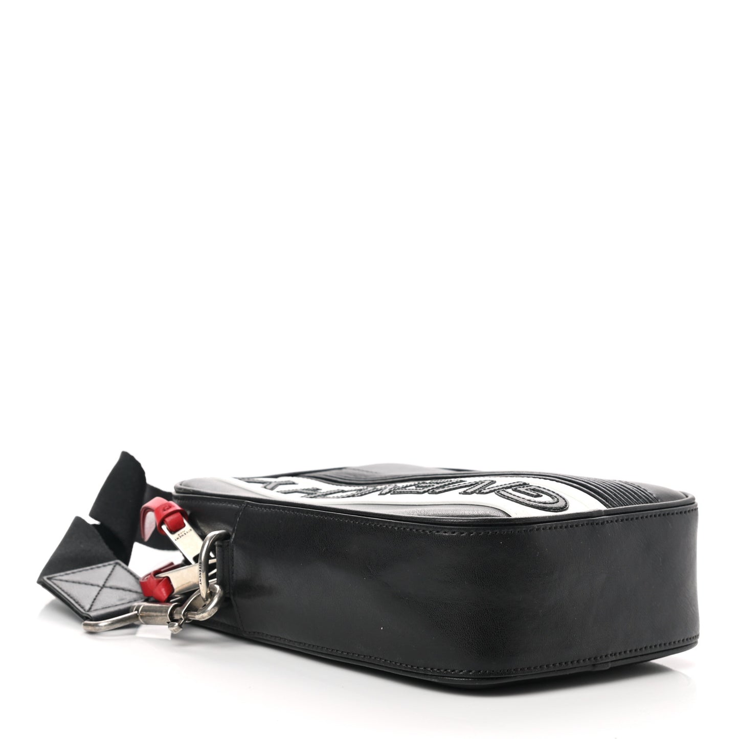 Calfskin MC3 Crossbody Bag Black White