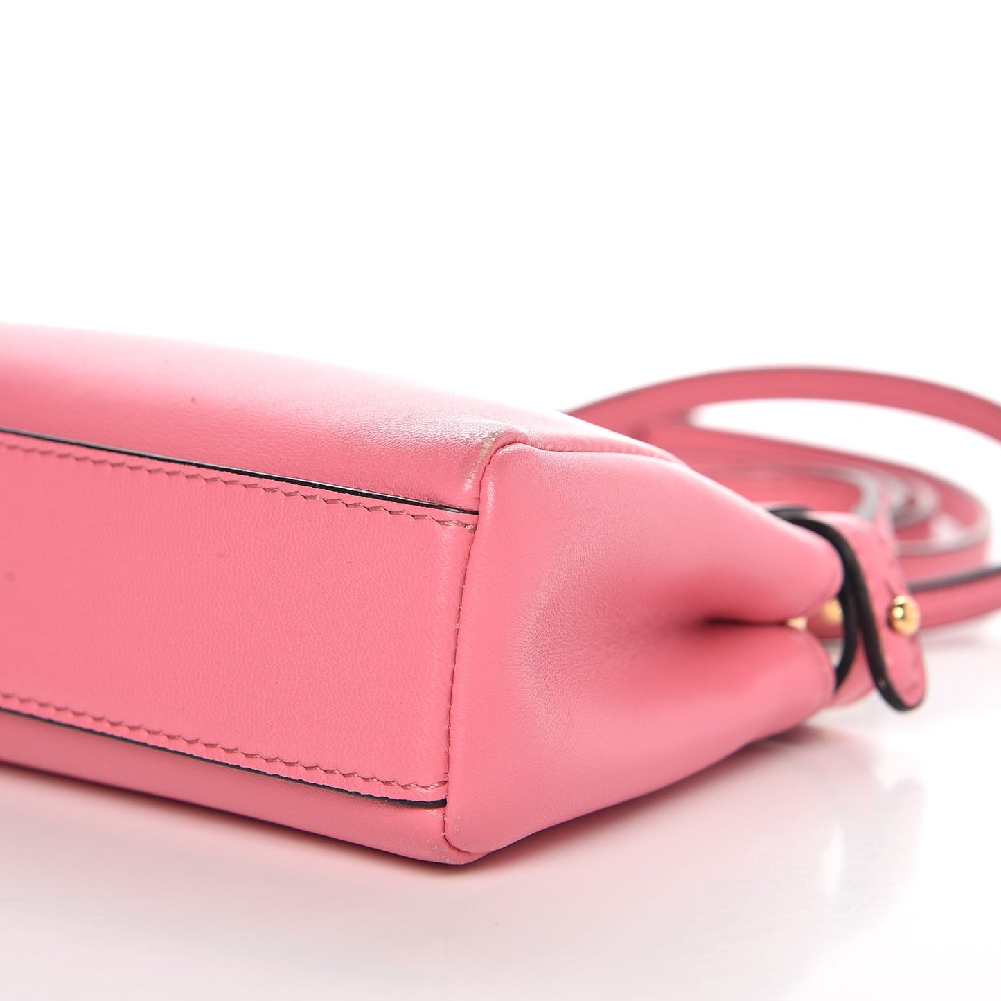 Shiny Nappa Micro Peekaboo Iconic Satchel Rosa Fluo