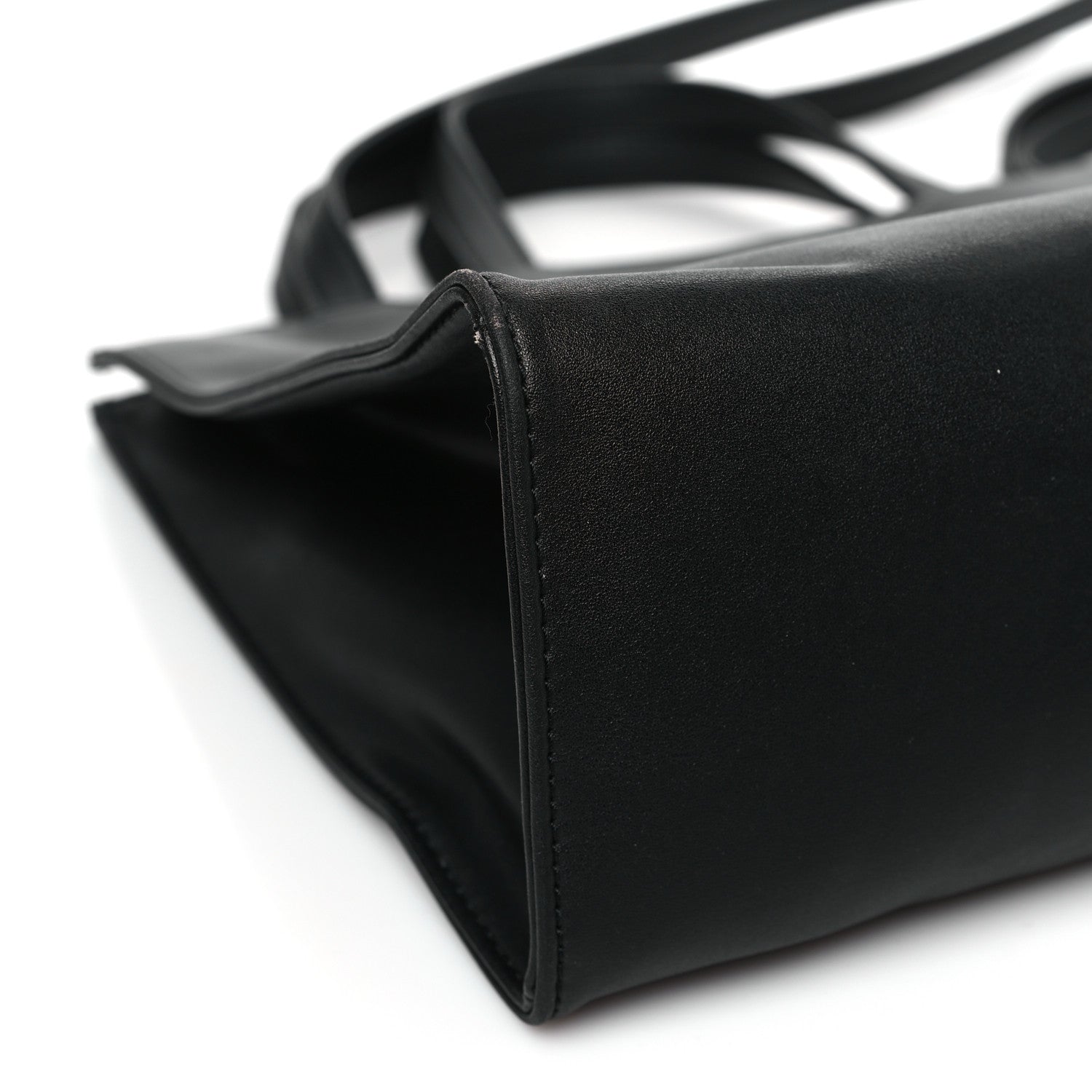 Telfar Vegan Leather Medium Shopping Bag Black 7 of 8
