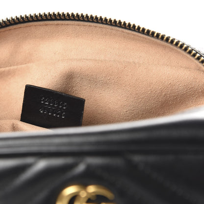Gucci Calfskin Matelasse GG Marmont Travel Bag Black 9 of 10