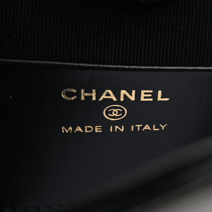 Chanel Shiny Crumpled Calfskin Quilted Nano 31 Shopping Bag Dark Beige Black 6 of 10