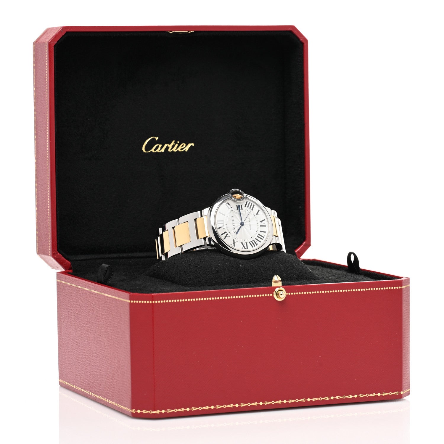 Cartier Stainless Steel 18K Yellow Gold 36mm Ballon Bleu De Cartier Automatic Watch 5 of 5