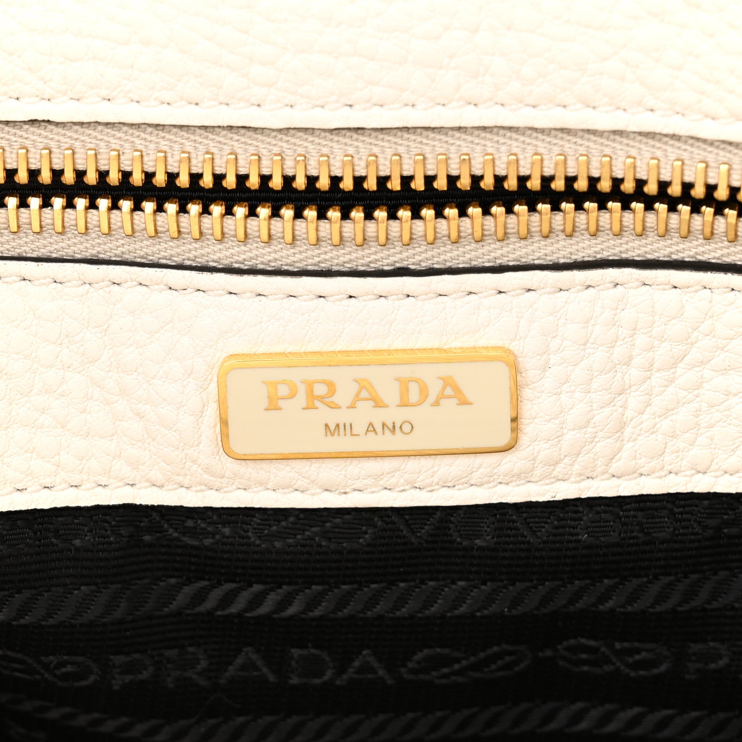 Prada Vitello Phenix Double Buckle Messenger Bag White 6 of 10