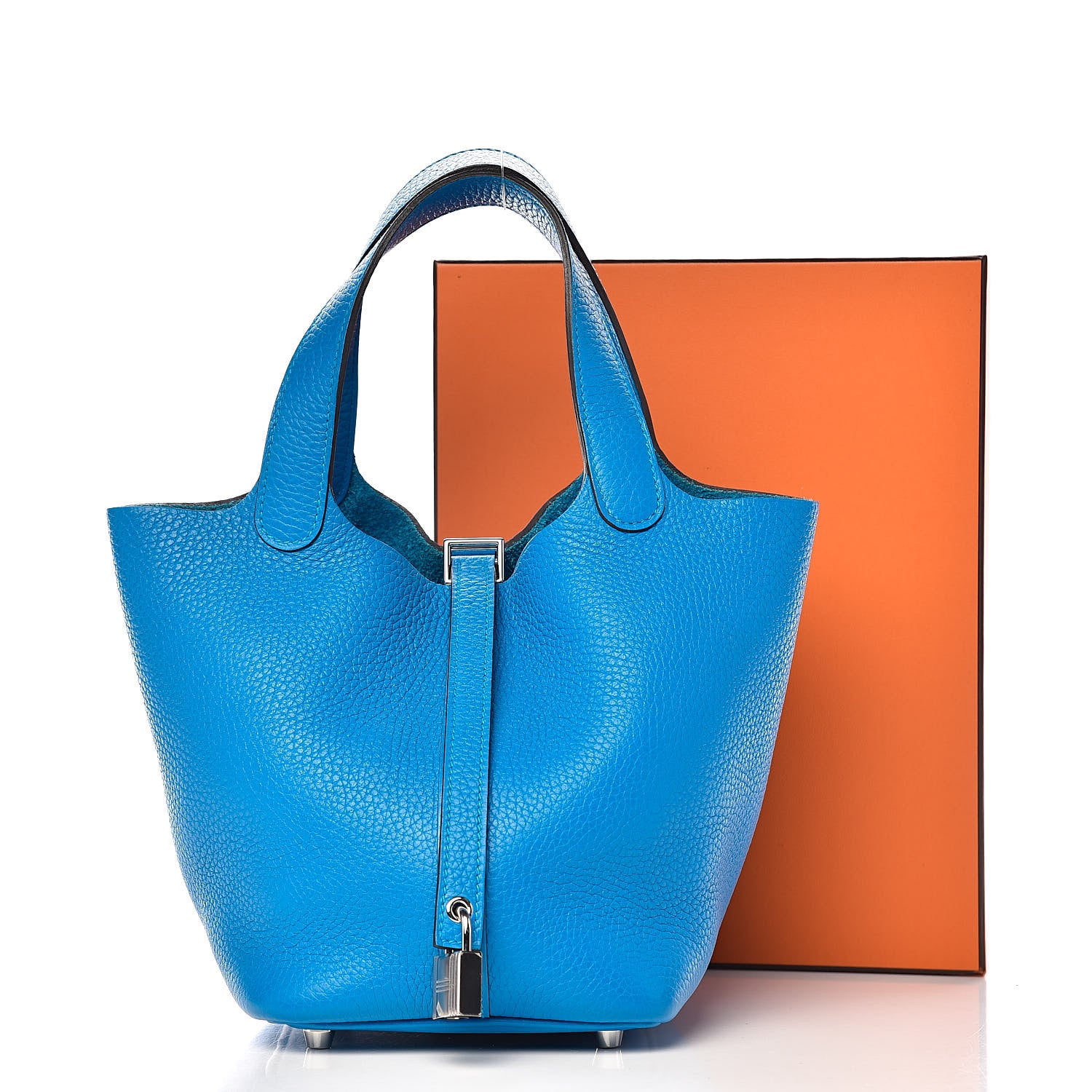 Hermes Taurillon Clemence Picotin Lock 18 PM Bleu Zanzibar 11 of 11