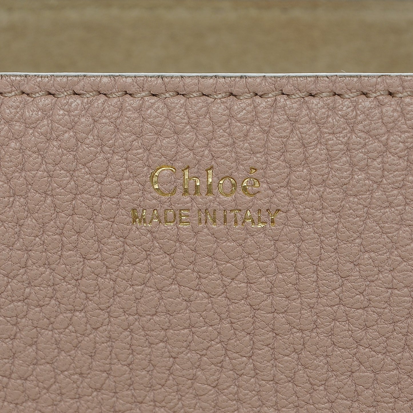 Grained Lambskin Mini Drew Shoulder Bag Cement Pink