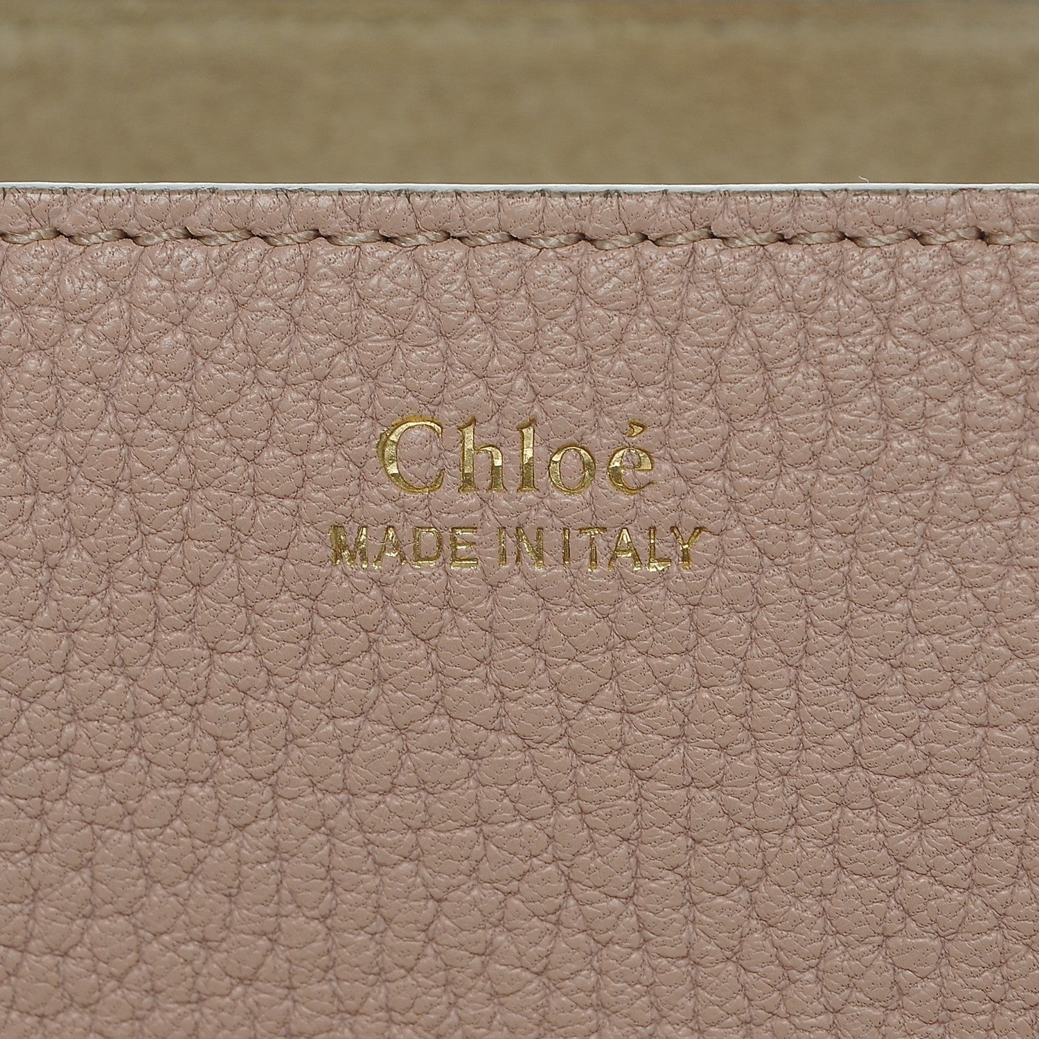 Chloe Grained Lambskin Mini Drew Shoulder Bag Cement Pink 6 of 6