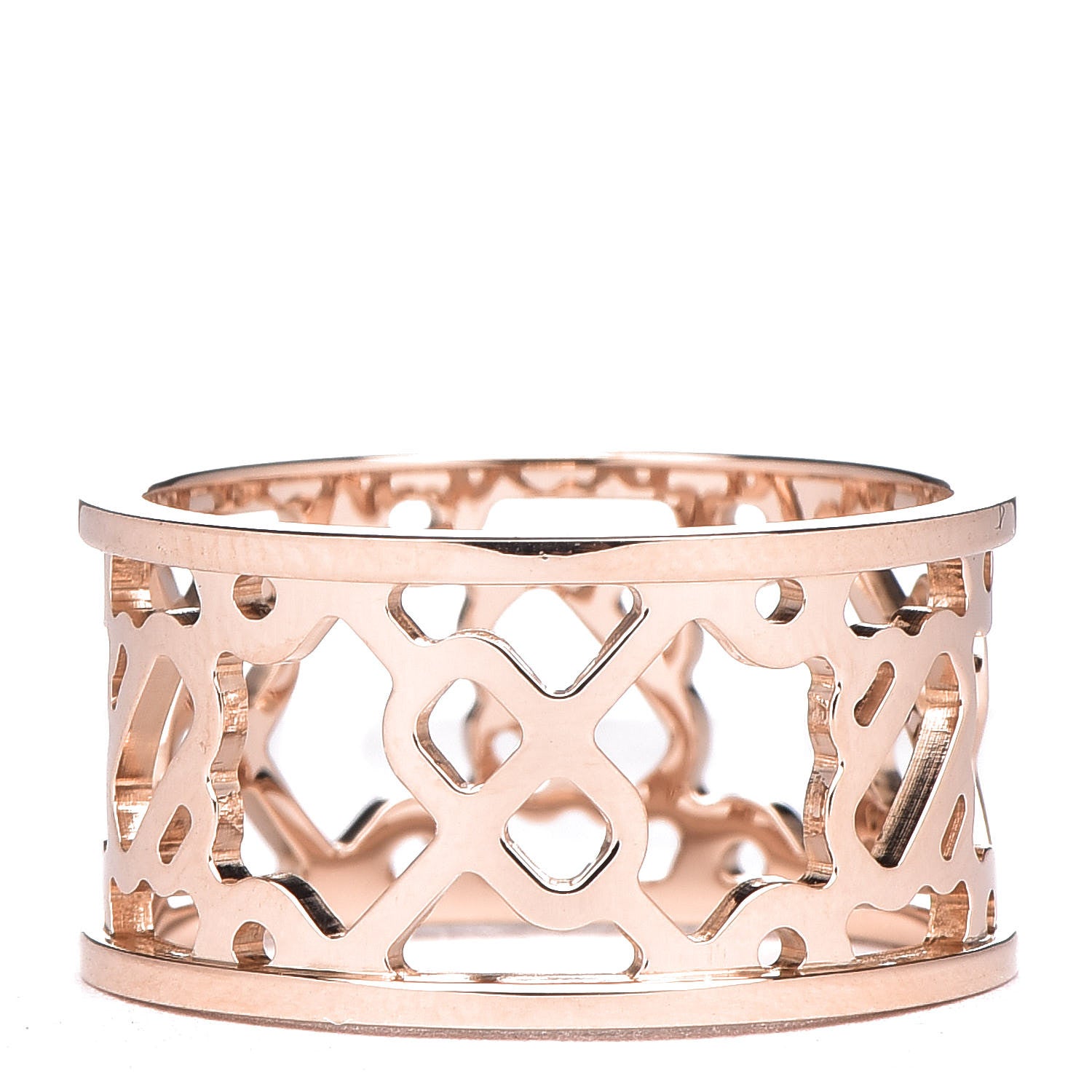 Hermes 18K Rose Gold Chaîne d'Ancre Passerelle Ring 52 6 1 of 6