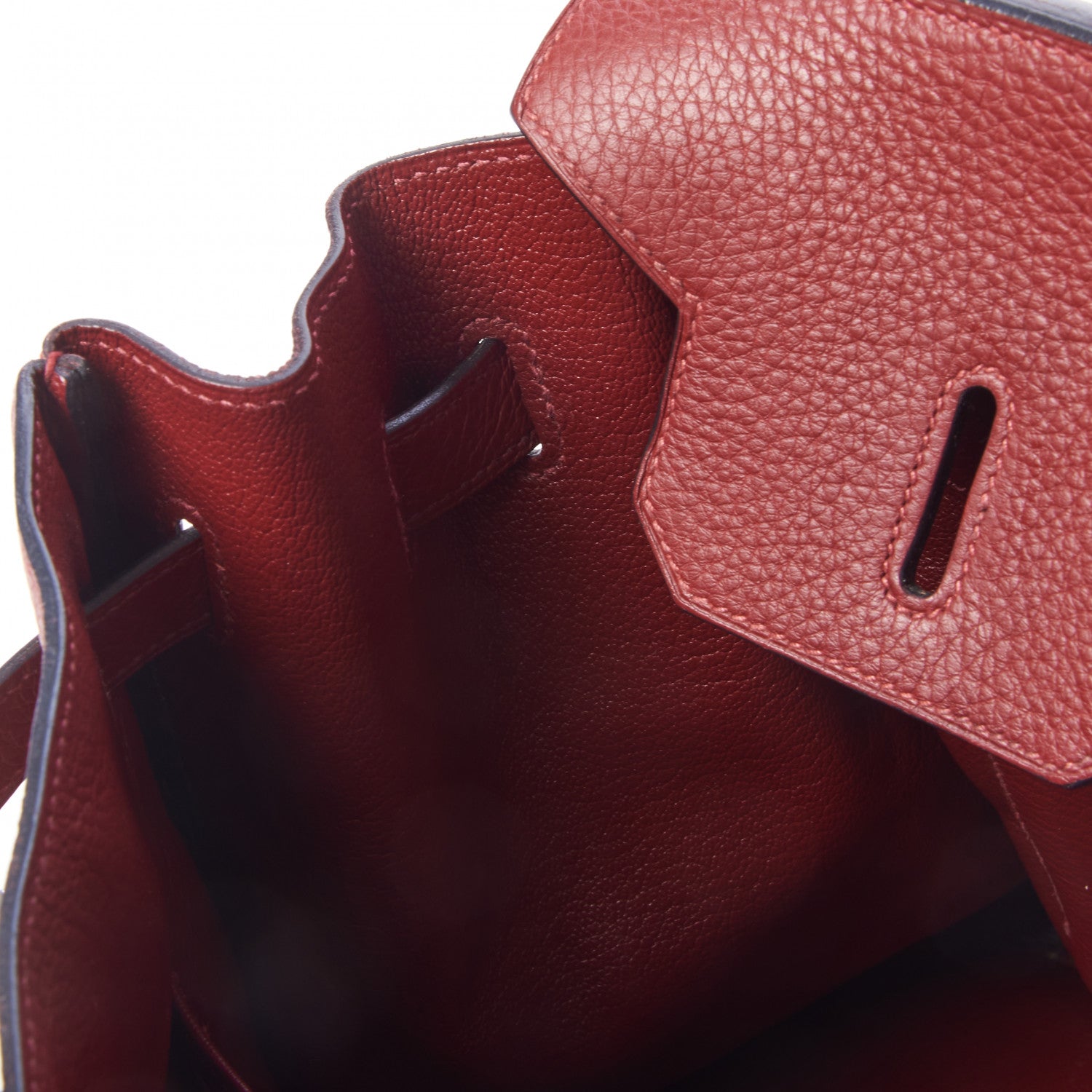 Hermes Taurillon Clemence Birkin 35 Rouge H 19 of 30