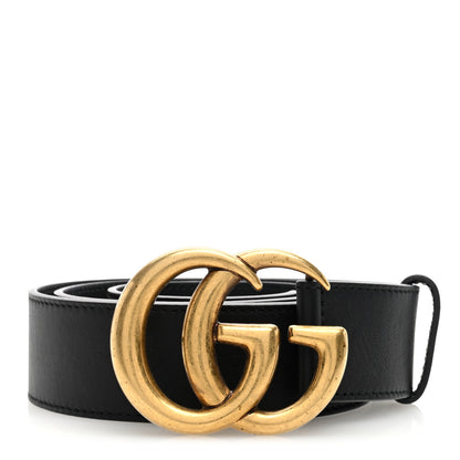 Gucci Calfskin Double G 40mm Belt 90 36 Black 1 of 5