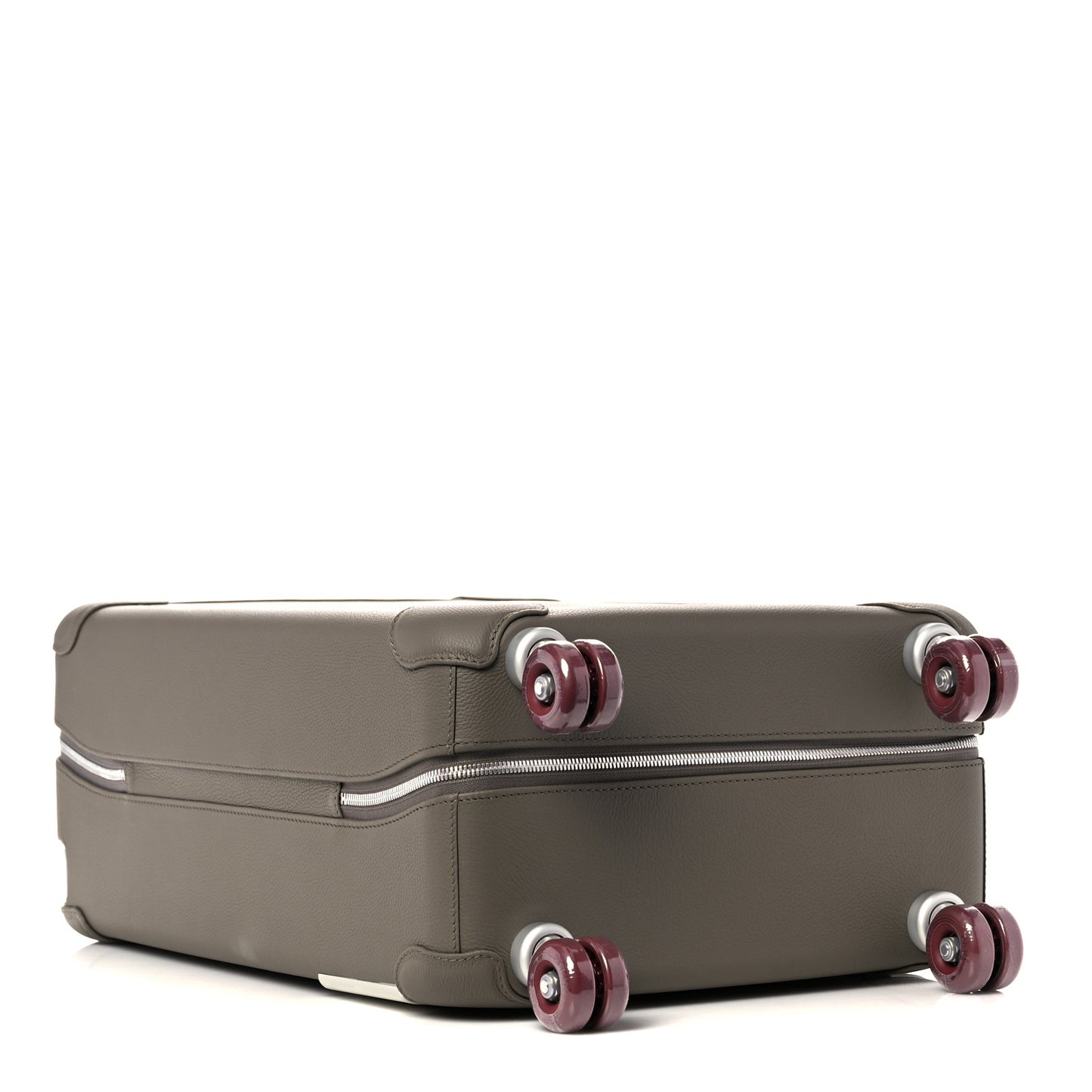 Taurillon Regate RMS Suitcase Etain Fauve Rouge H