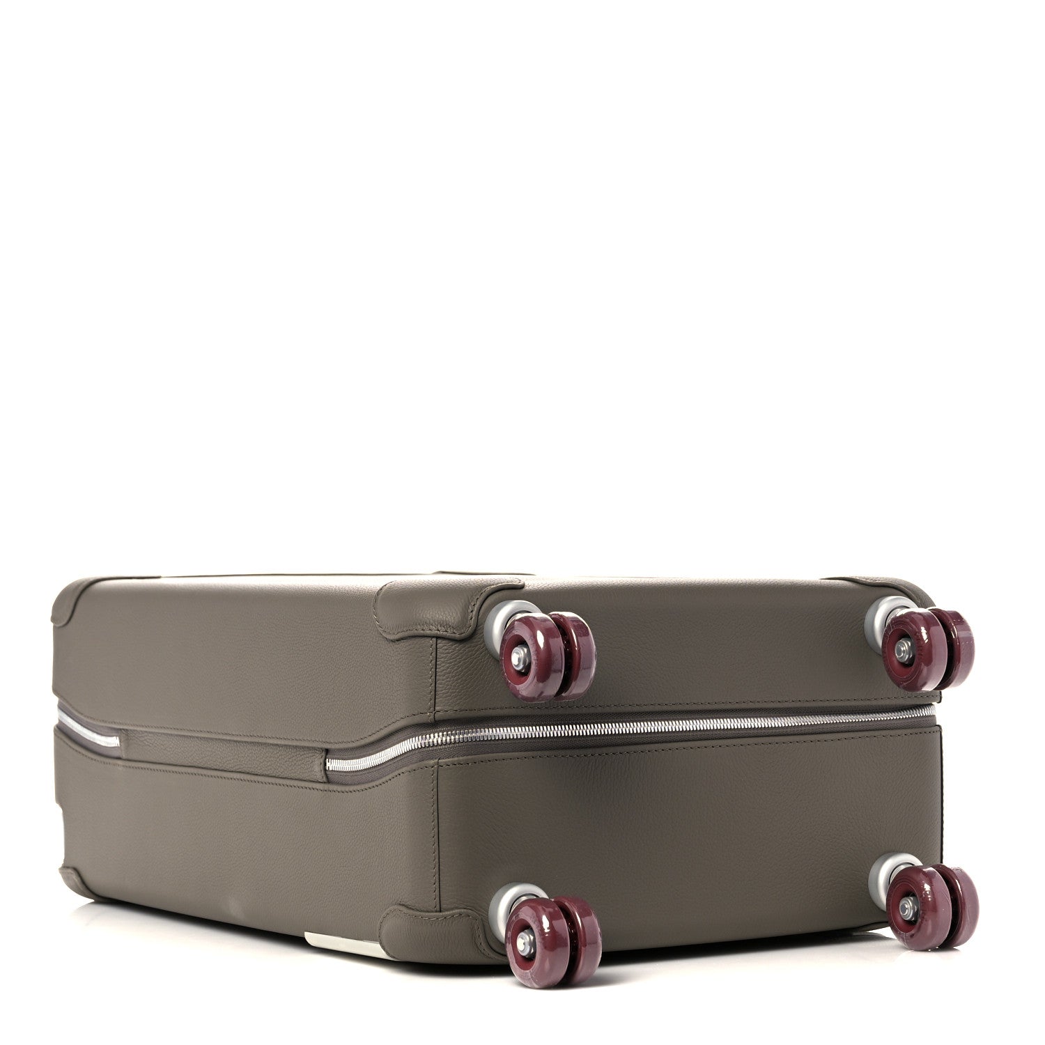 Hermes Taurillon Regate RMS Suitcase Etain Fauve Rouge H 6 of 16