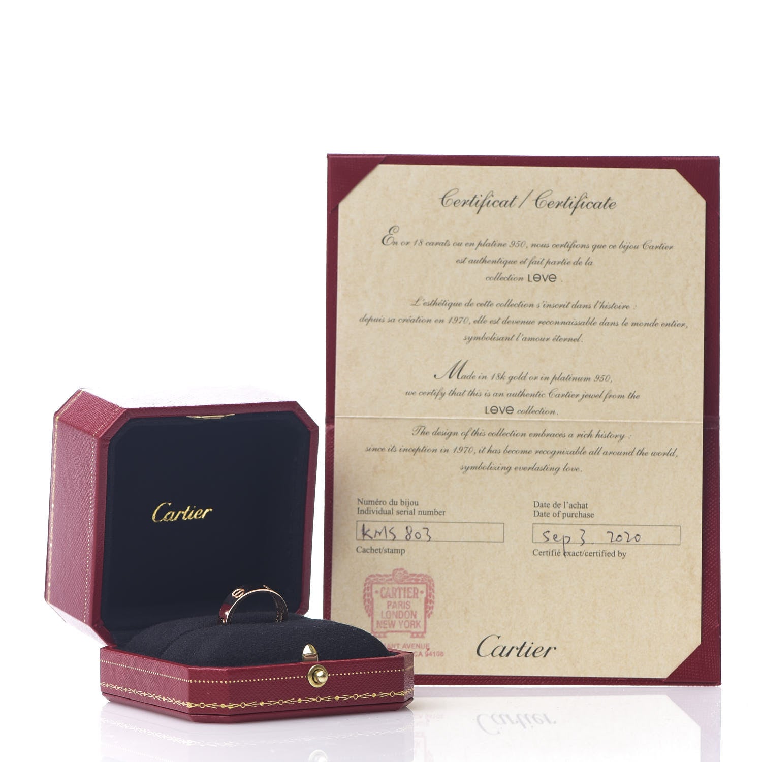 Cartier 18K Pink Gold 5.5mm LOVE Ring 57 8 5 of 5