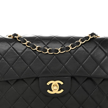 Chanel Lambskin Quilted Medium Double Flap Black 8 of 21