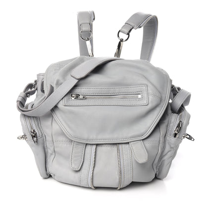 Alexander Wang Lambskin Mini Marti Backpack Washed Powder Rhodium Hardware 2 of 8