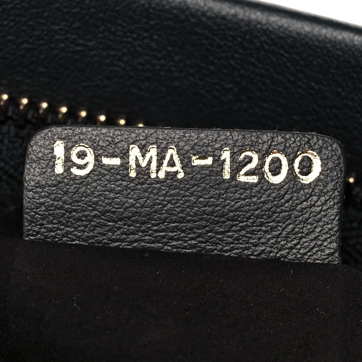 Christian Dior Calfskin Embossed Logo Zip Clutch Black 7 of 9