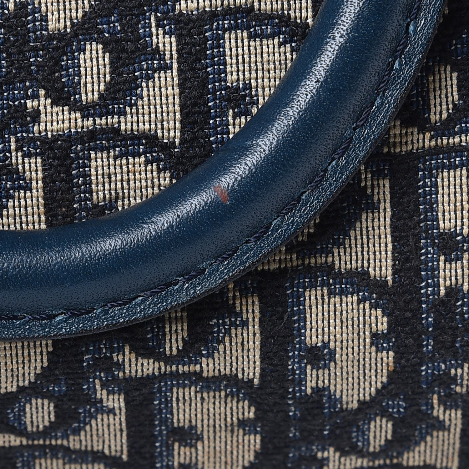 Christian Dior Monogram Boston Navy Blue 12 of 15