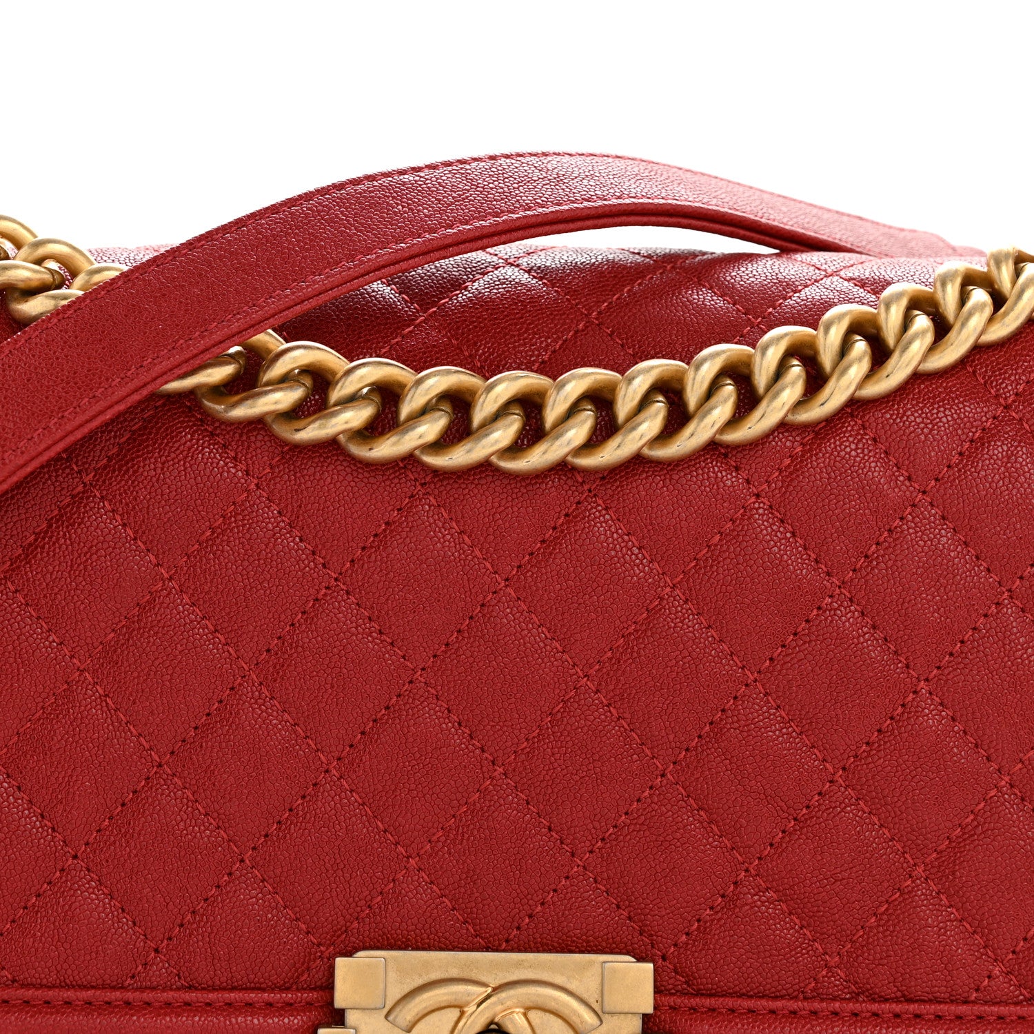 Chanel Lambskin Quilted Medium Boy Flap Red 8 of 11
