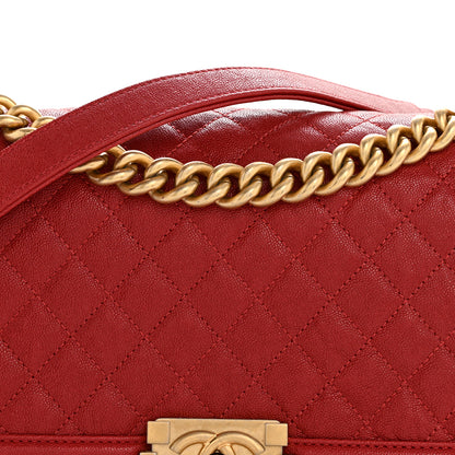 Chanel Lambskin Quilted Medium Boy Flap Red 8 of 11
