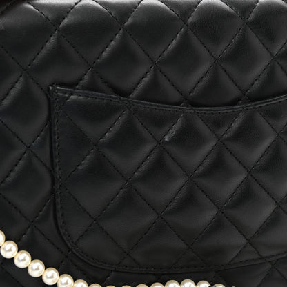 Chanel Lambskin Quilted Fantasy Pearl Flap Black 12 of 14