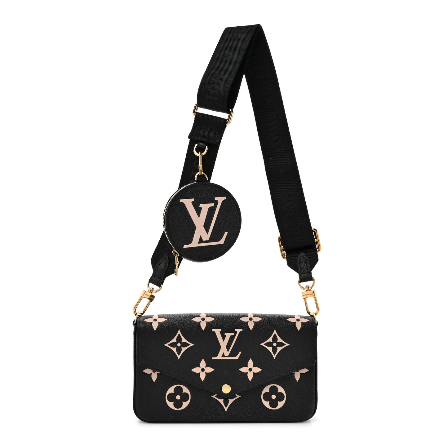 Empreinte Monogram Giant Felicie Pochette Black Beige