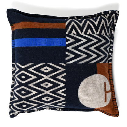 Hermes Wool Cashmere Enigmatic Pillow Encre 1 of 3