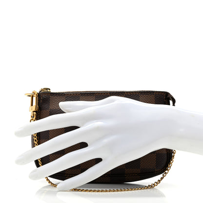 Louis Vuitton Damier Ebene Mini Pochette Accessories 2 of 7