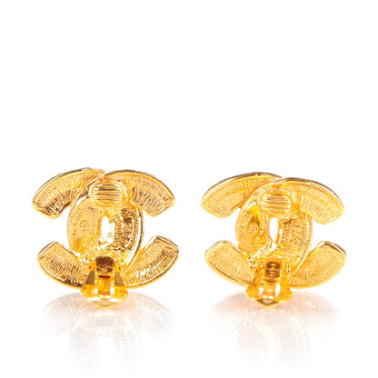 Chanel CC Clip On Earrings Gold 3 of 4