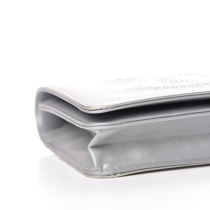 Chanel Patent Strass Wallet On Chain WOC Silver 8 of 16