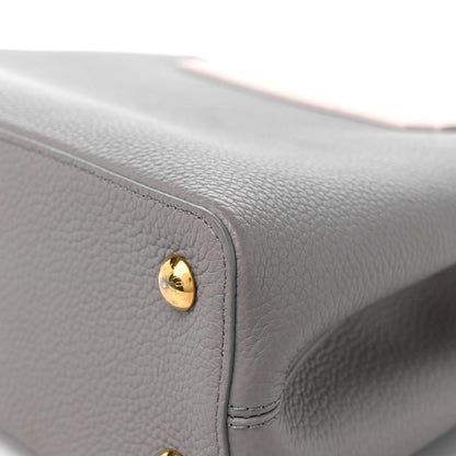 Louis Vuitton Taurillon Capucines MM Steeple Gray 10 of 13