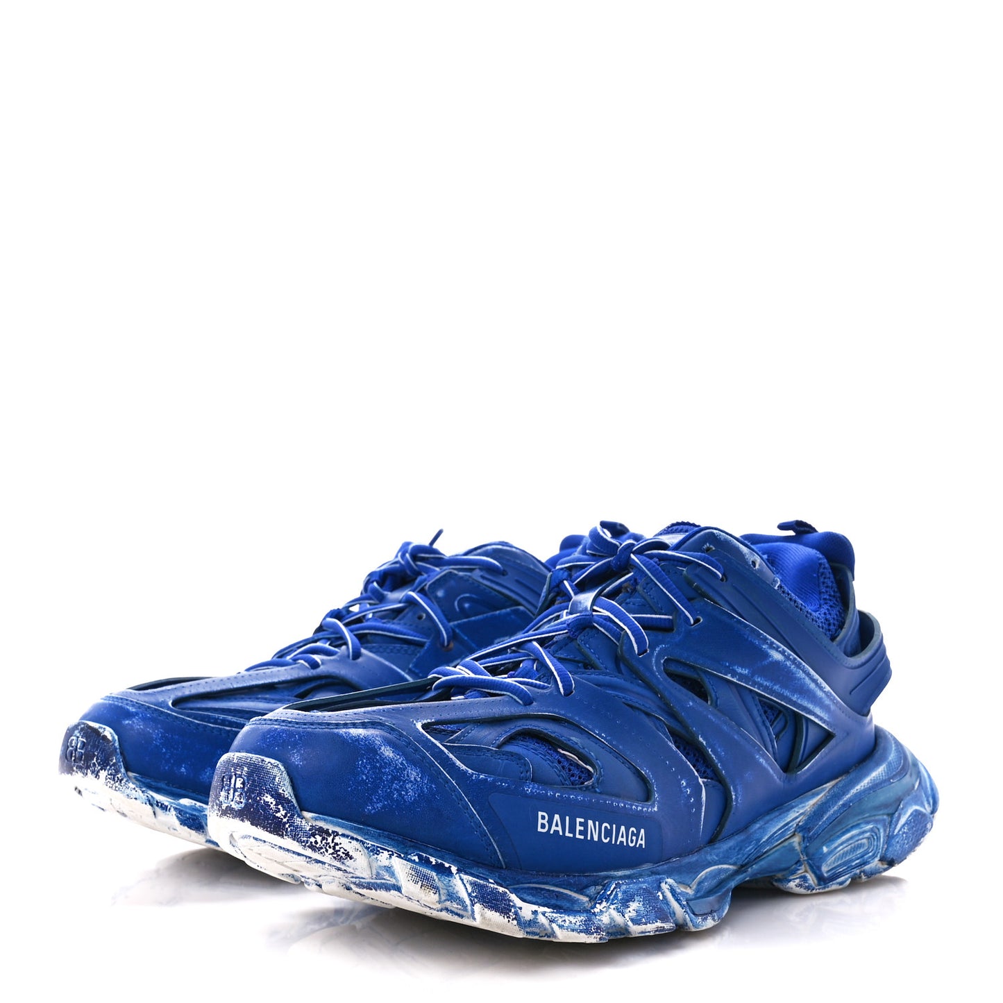 Mesh Nylon Mens Track Sneakers 44 Faded Blue