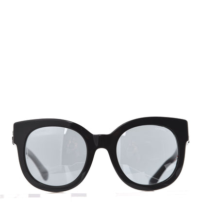 Chanel Acetate Butterfly Signature CC Sunglasses 5358 Black 2 of 8
