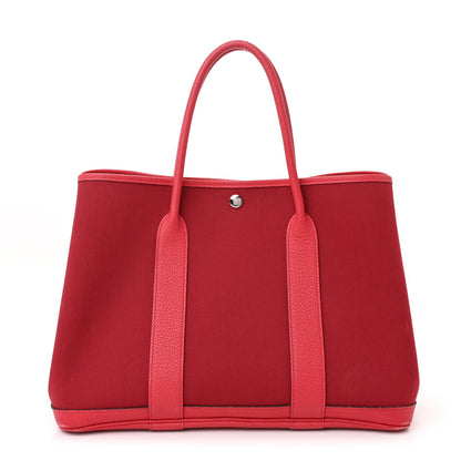 Hermes Toile Militaire Negonda Garden Party 30 TPM Rouge Grenat Bougainvillea 1 of 12