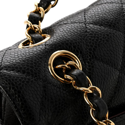 Chanel Caviar Quilted Small Double Flap Black 12 of 14