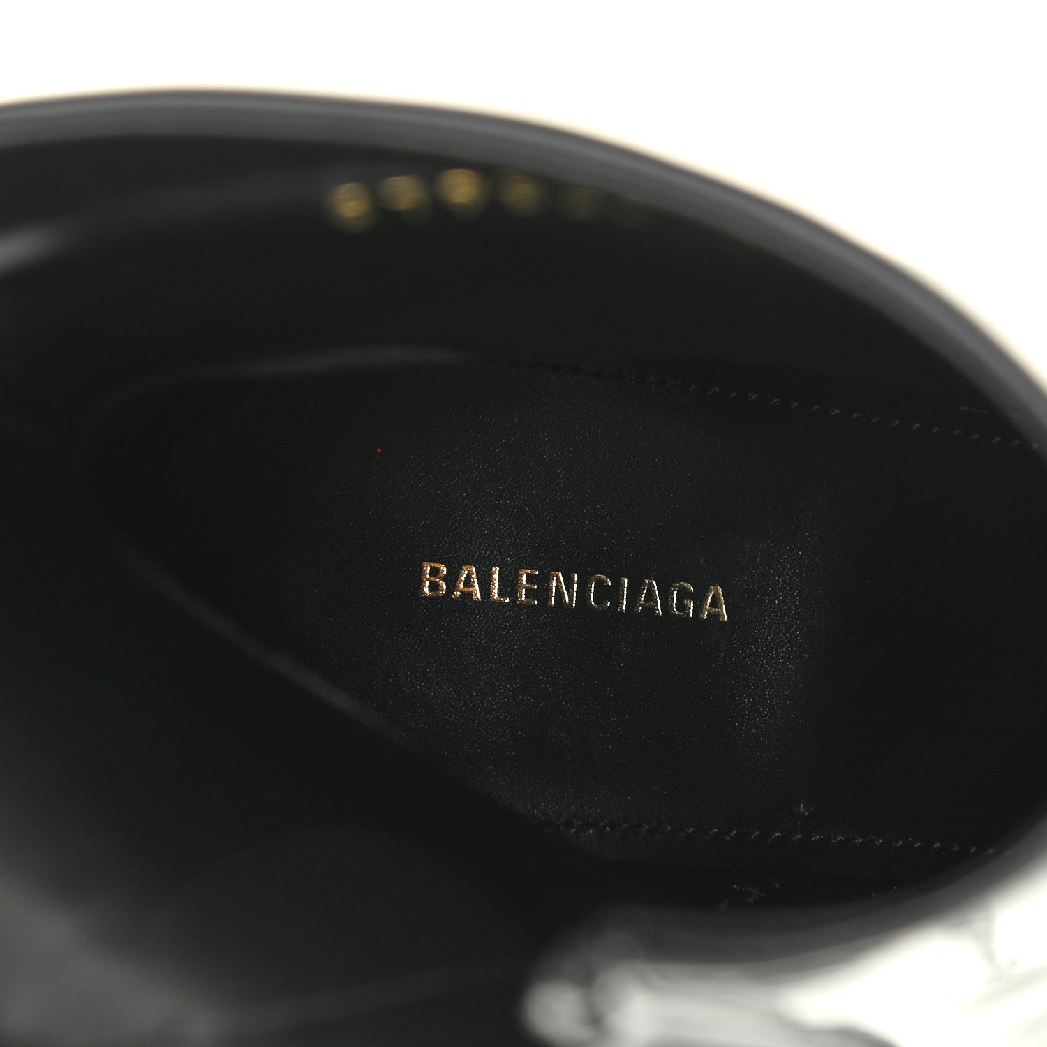 Balenciaga Patent BB Pointy Toe Ankle Booties 37 Black 6 of 8