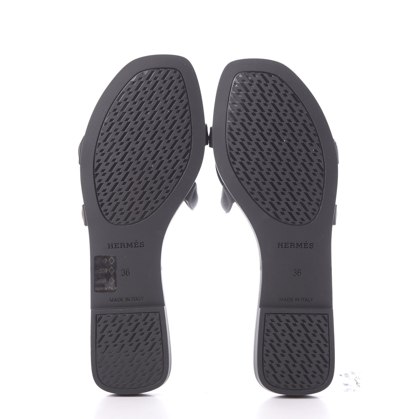 Rubber Aloha Sandals 36 Black