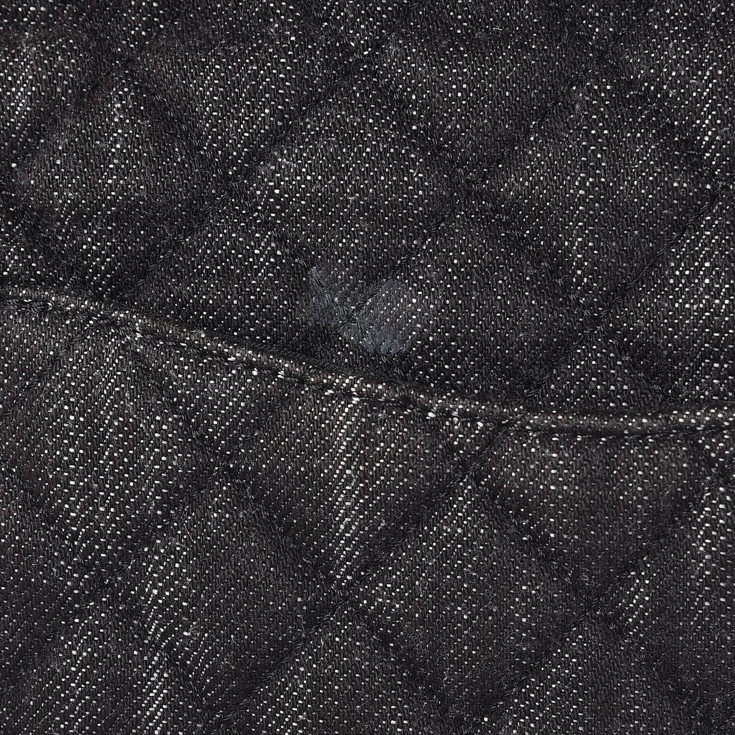 Washed Denim Quilted Large Urban Spirit Backpack Black