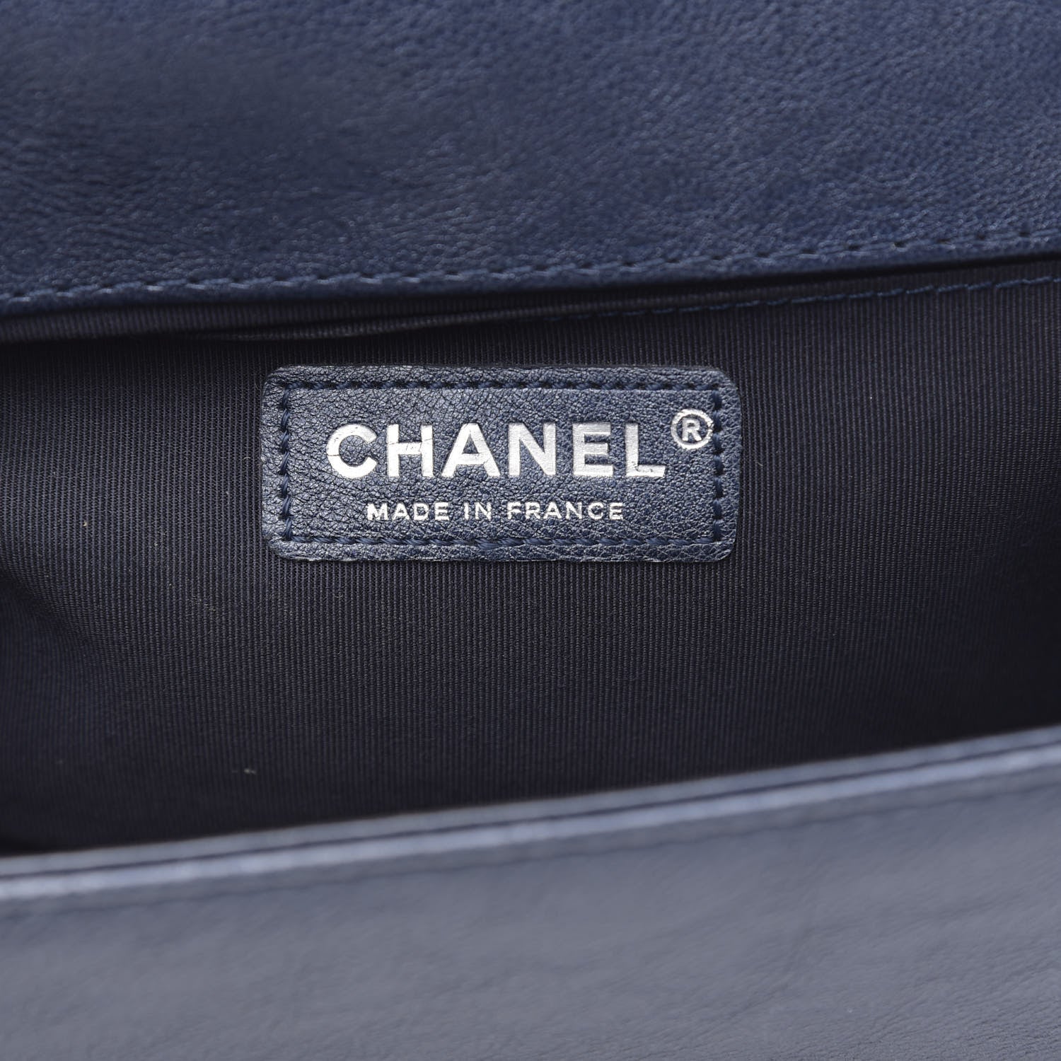 Chanel Calfskin Quilted Medium Boy Flap Dark Navy 6 of 14