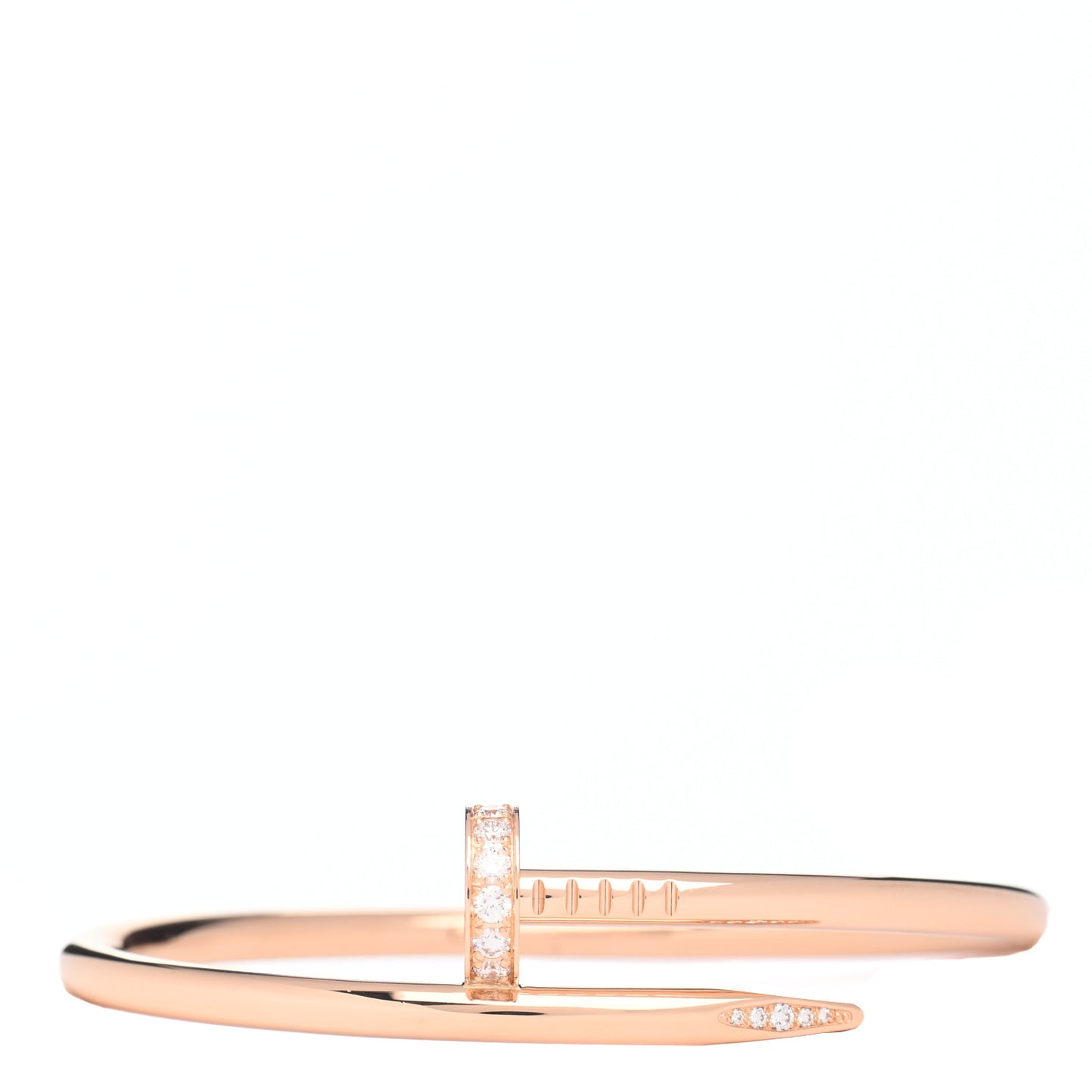18K Pink Gold Diamond Juste Un Clou Bracelet 16