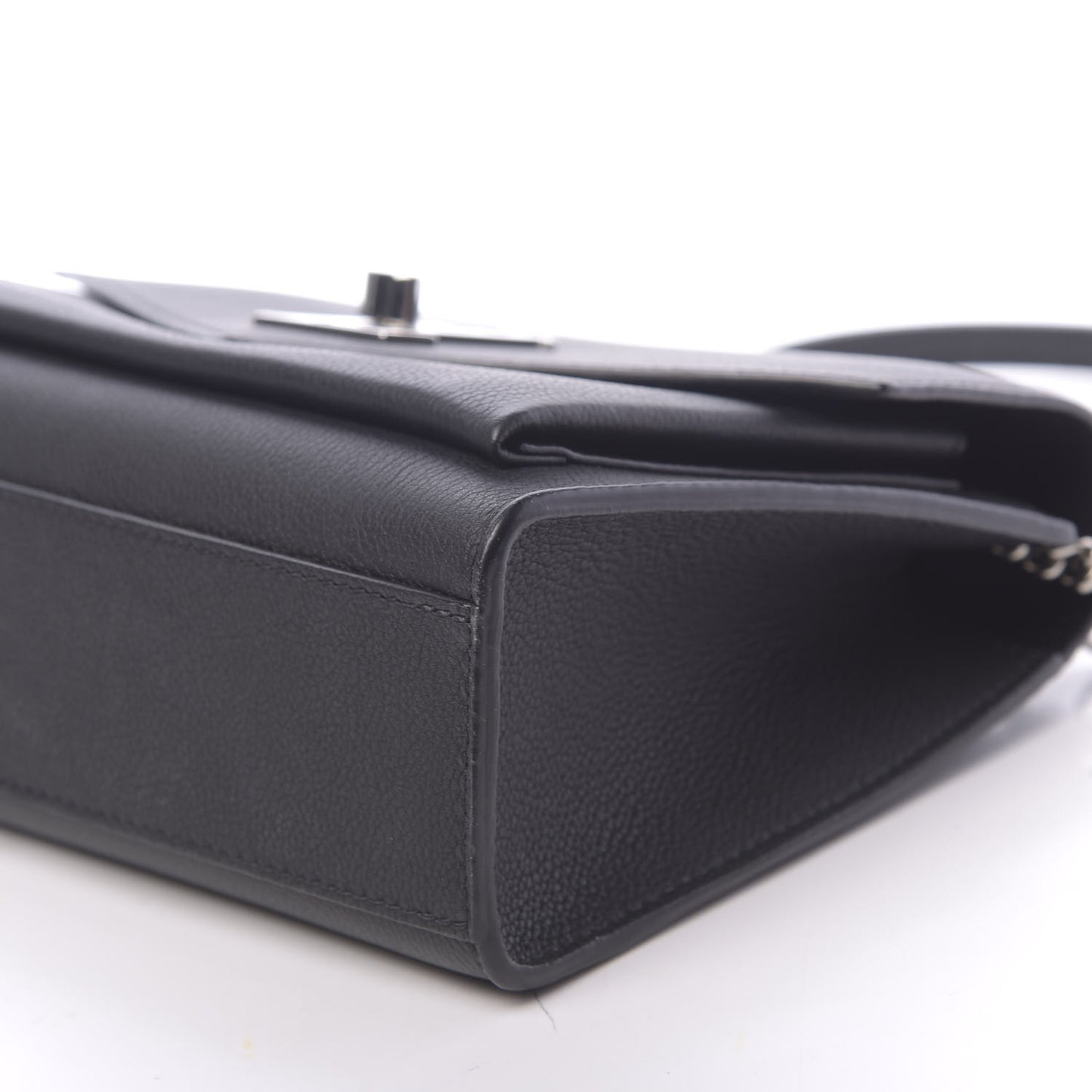 Soft Calfskin My Lockme Chain Bag BB Black