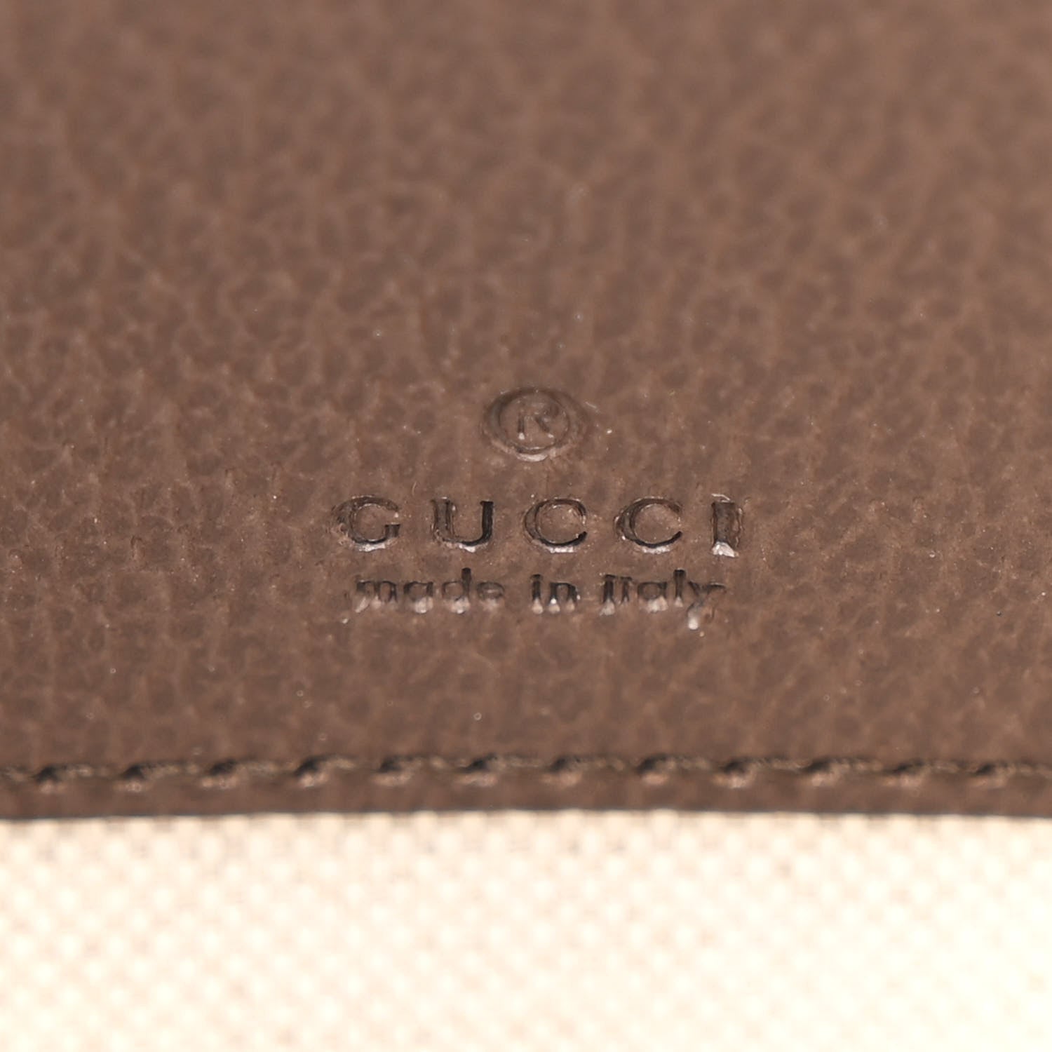 Gucci GG Supreme Monogram Web Ophidia Wristlet Pouch Brown 6 of 8