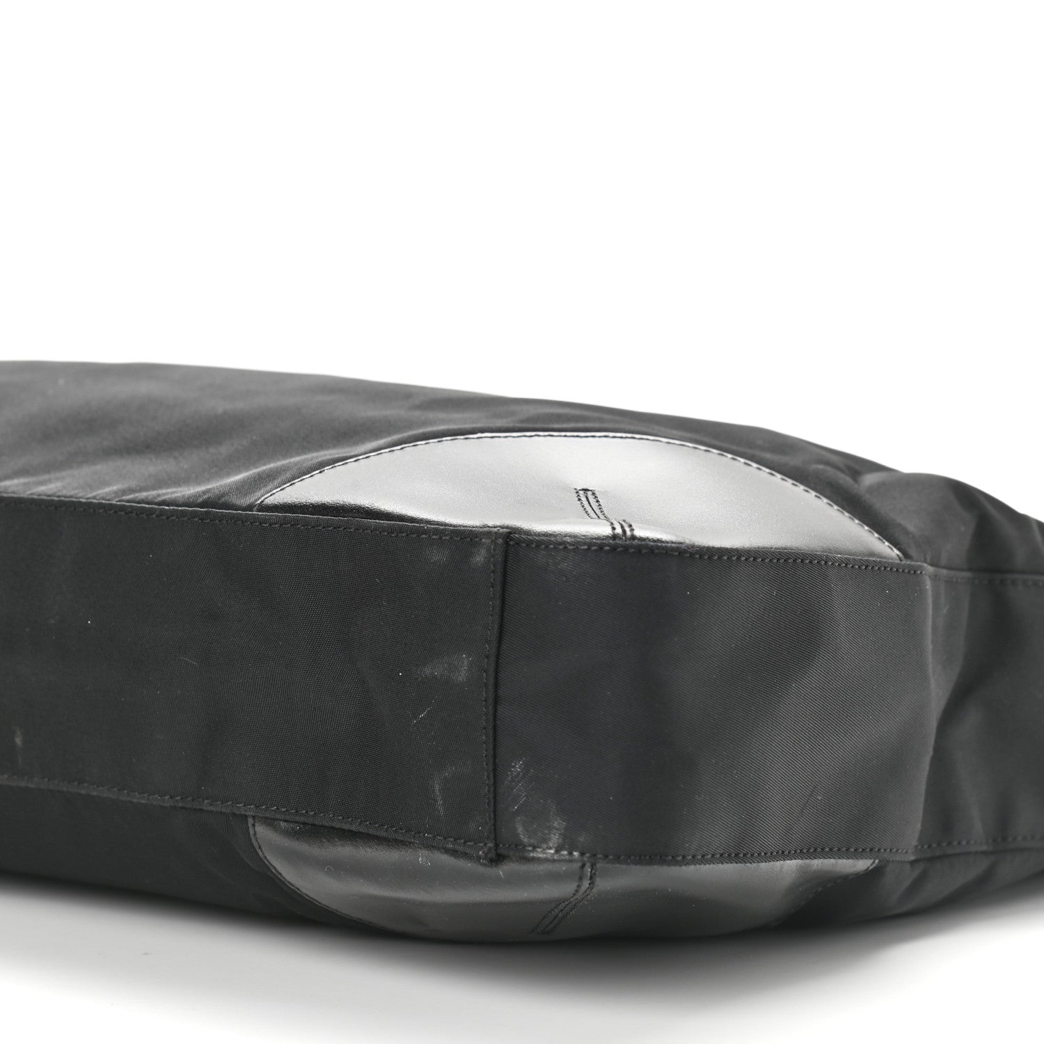 Prada Calfskin Tessuto Nylon Easy Shoulder Bag Black 9 of 13